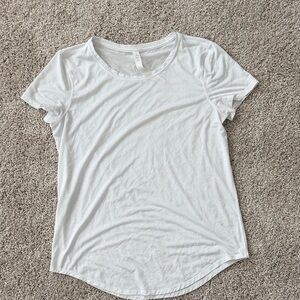 Lululemon Athletica White Short Sleeve Tee